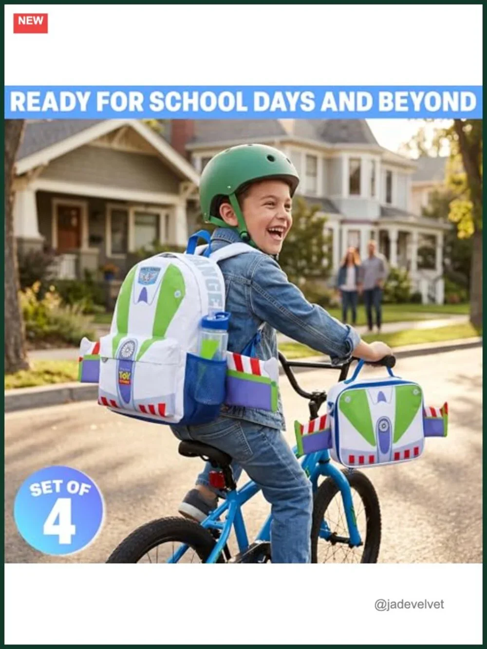 Kids Buzz Lightyear Backpack Set with Lunch Bag Bottle Pencil